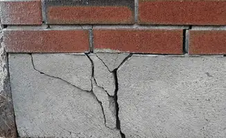 Concrete foundation with serious structural damage in Colorado Springs, CO